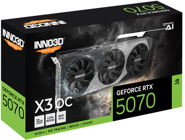 VGA INNO3D GeForce RTX 5070 X3 OC 12GB