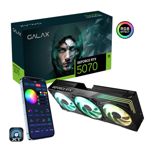 VGA GALAX GeForce RTX 5070 EX Gamer 1-Click OC 12GB GDDR7 Black