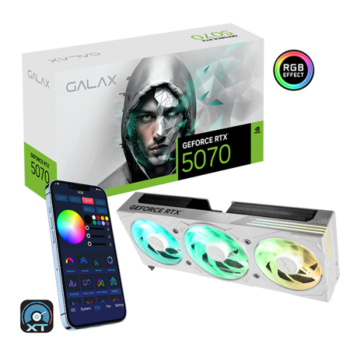 VGA GALAX GeForce RTX 5070 EX Gamer 1-Click OC 12GB GDDR7 White