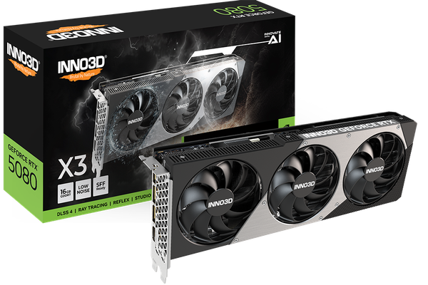 VGA INNO3D GeForce RTX 5080 X3 16GB GDDR7