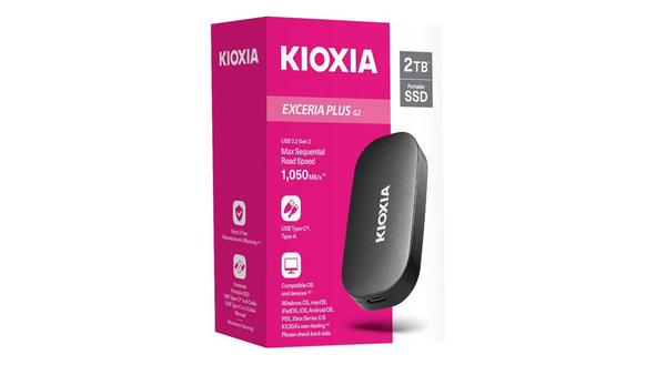Ổ cứng di động KIOXIA EXCERIA PLUS G2 Portable R1050 W1000 1TB/2TB