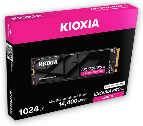 SSD Kioxia Exceria Pro G2 NVMe PCIe Gen5 x4 1TB R14400 W12700 LVE10Z1T02G8