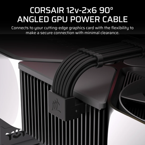 Cáp nguồn máy tính Type 5 Corsair PSU 90° 12V-2x6 Style A/B PCIe 5.1