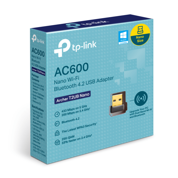 USB WiFi TP-Link T2UB AC600 Wi-Fi & Bluetooth 4.2