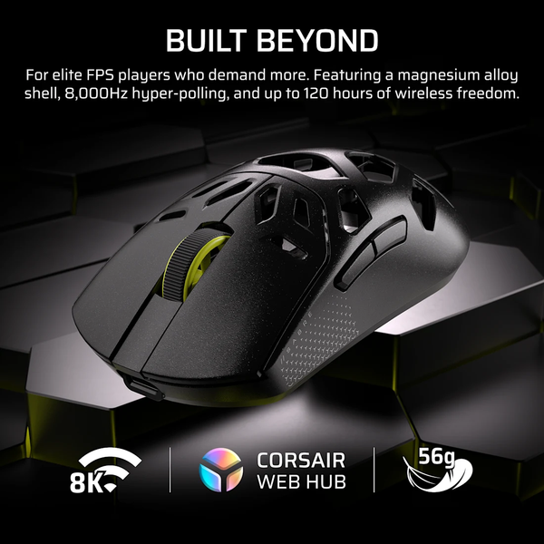 Chuột không dây Corsair SABRE v2 PRO MG White CH-931G101-WW