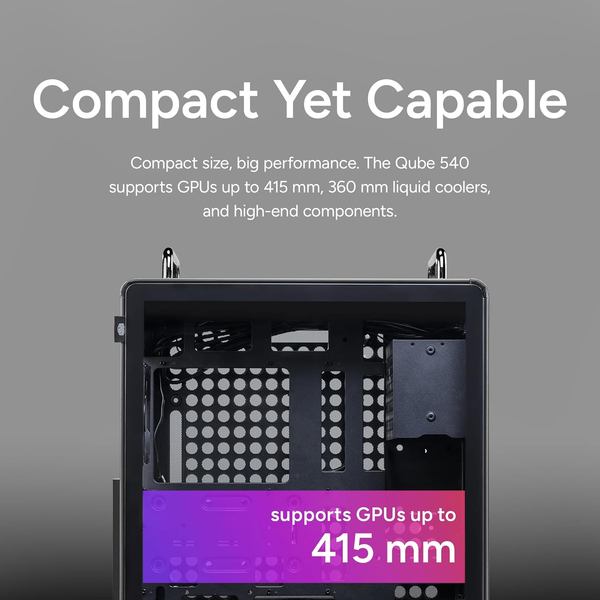 Case Cooler Master QUBE 540 Stardust Iron ATX Mid-Tower Q540-MGNN-S00