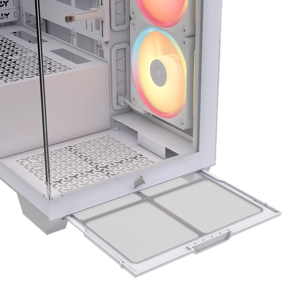 Vỏ máy tính Corsair 3500X LX-R RGB iCUE LINK Tempered Glass Mid-Tower, White CC-9011325-WW