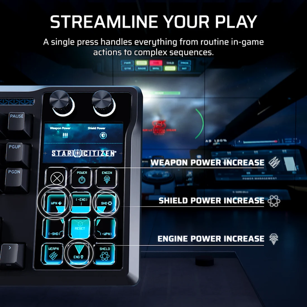 Bàn phím Corsair GALLEON 100 SD Stream Deck-Integrated Mechanical Keyboard CH-912A31I-NA