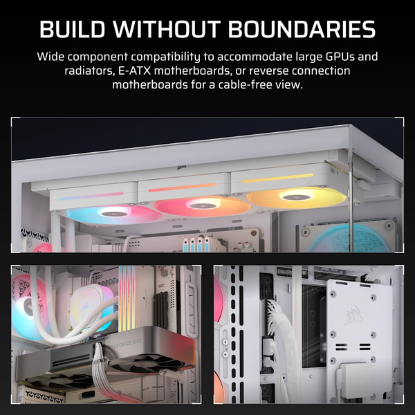 Vỏ máy tính Corsair 3500X LX-R RGB iCUE LINK Tempered Glass Mid-Tower, White CC-9011325-WW