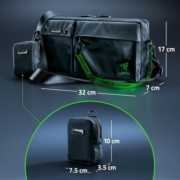 Túi đeo chéo Razer Xanthus Crossbody Bag 32x17x7