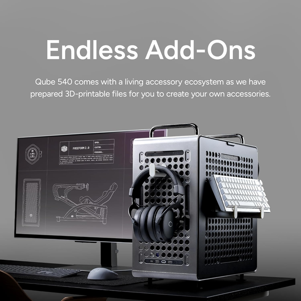 Case Cooler Master QUBE 540 Stardust Iron ATX Mid-Tower Q540-MGNN-S00
