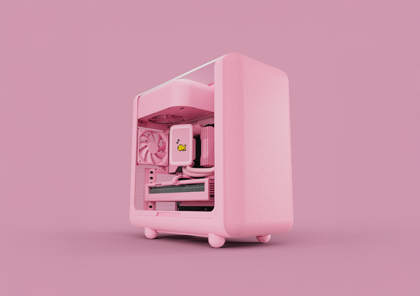 Case HYTE X50 Tempered Glass E-ATX (Strawberry Milk)