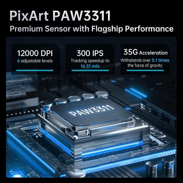 Chuột Machenike L9 X1 Tri-mode Black
