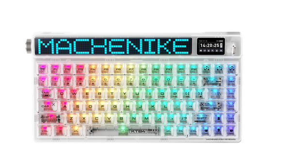 Bàn phím Machenike KT84-B84W Smart Screen Tri-mode