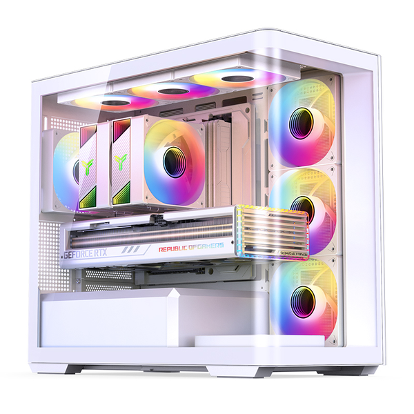 Case Jonsbo D300 White M-ATX