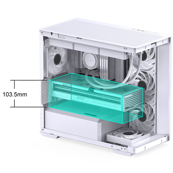 Case Jonsbo D300 White M-ATX