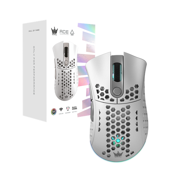 Chuột Gaming không dây GALAX HOF ACE M2 ARGB White MGHM2P708RG2BW