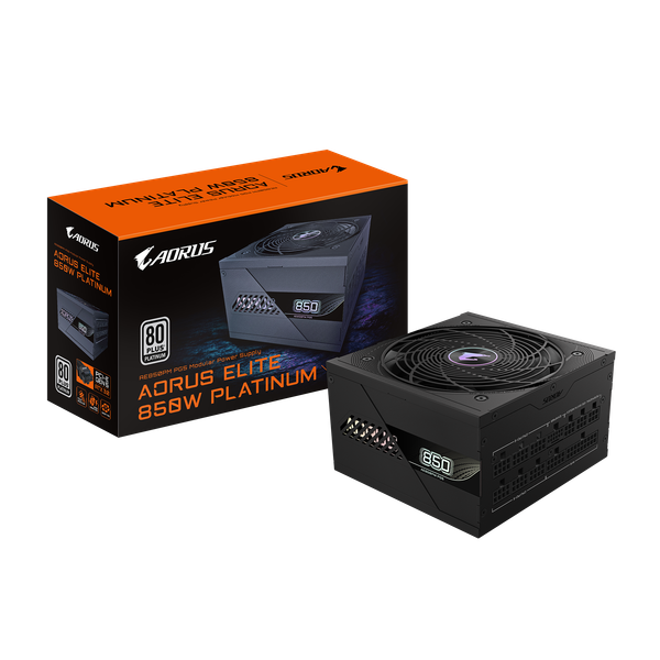 Nguồn máy tính GIGABYTE GP-AE850PM PG5 850W/80 Plus Platinum/Fully modular/ATX 3.0/PCIeG5/ĐEN