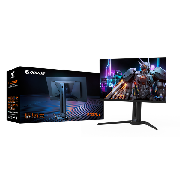 Màn hình Gaming GIGABYTE AORUS FO27Q2 Gaming 26.5INCH/2560x1440/QHD-240Hz/OLED/2xHDMI/1xDP/SP2x5W/3xUSB/1xUSB-C/ĐEN