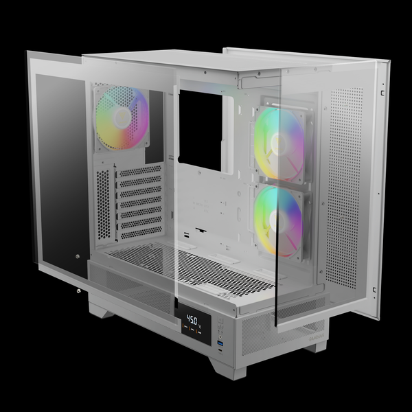 Case Gamdias ATLAS M1 ARGB - Kèm 3 Fan PWM ARGB Syncmain có Controller Hub 6 Slot