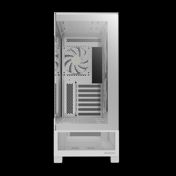 Case Gamdias ATLAS M1 ARGB - Kèm 3 Fan PWM ARGB Syncmain có Controller Hub 6 Slot