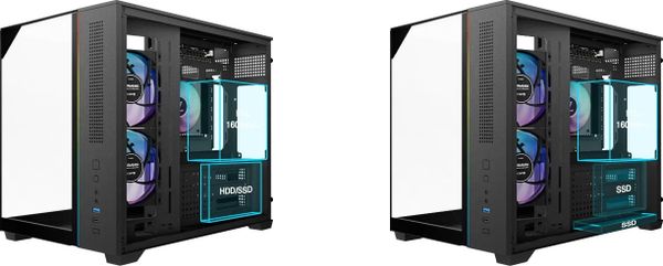 Case Gamdias ATLAS M3M - Kèm 3 Fan ARGB Syncmain có Controller Hub
