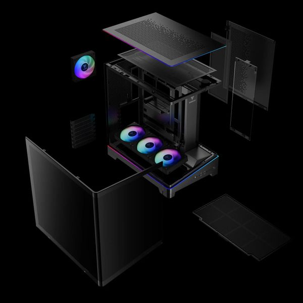 Case Gamdias ATLAS P6 CG - Kèm 4 Fan ARGB syncmain