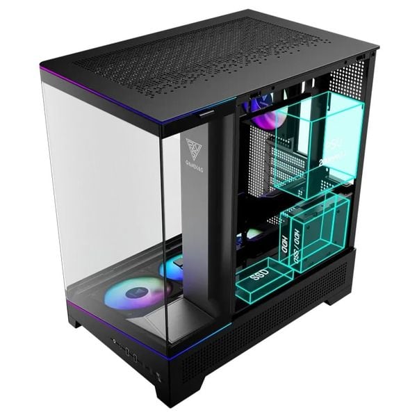 Case Gamdias ATLAS P6 CG - Kèm 4 Fan ARGB syncmain