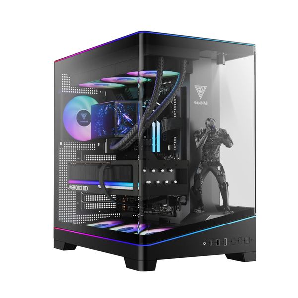 Case Gamdias ATLAS P6 CG - Kèm 4 Fan ARGB syncmain