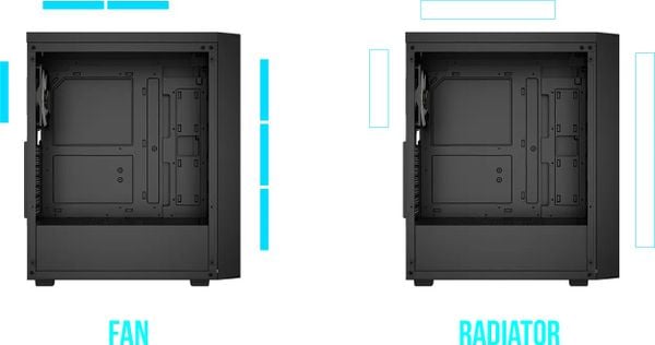 Case Gamdias AURA GC4 ELITE Mặt Gỗ - Kèm 3 Fan ARGB 120mm Syncmain