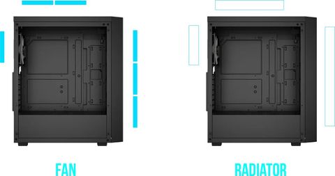 Case Gamdias AURA GC4 ELITE Mặt Gỗ - Kèm 3 Fan ARGB 120mm Syncmain