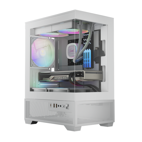 Case Gamdias AURA GC9M Elite ARGB White