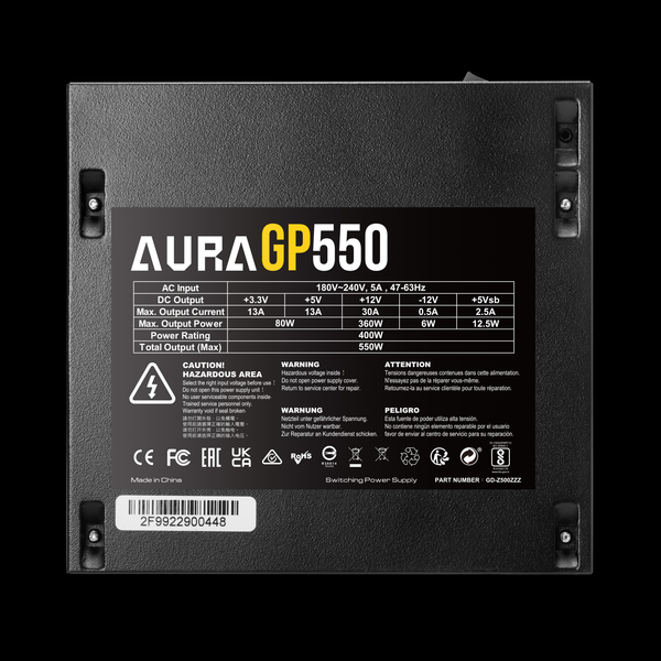 Nguồn máy tính Gamdias AURA GP550 550W