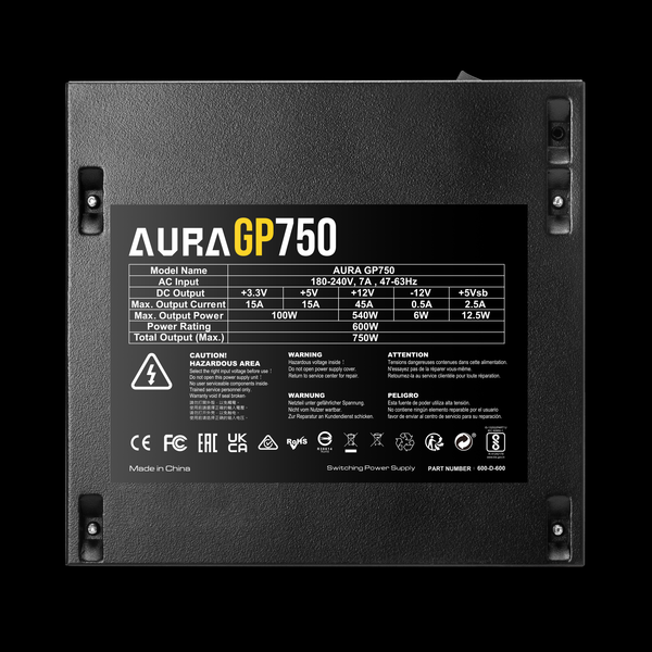 Nguồn máy tính Gamdias AURA GP750 750W