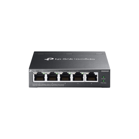 Switch TP-Link Omada ES205GP 5*Port_RJ45/4P_POE/65W/Cloud/Đen