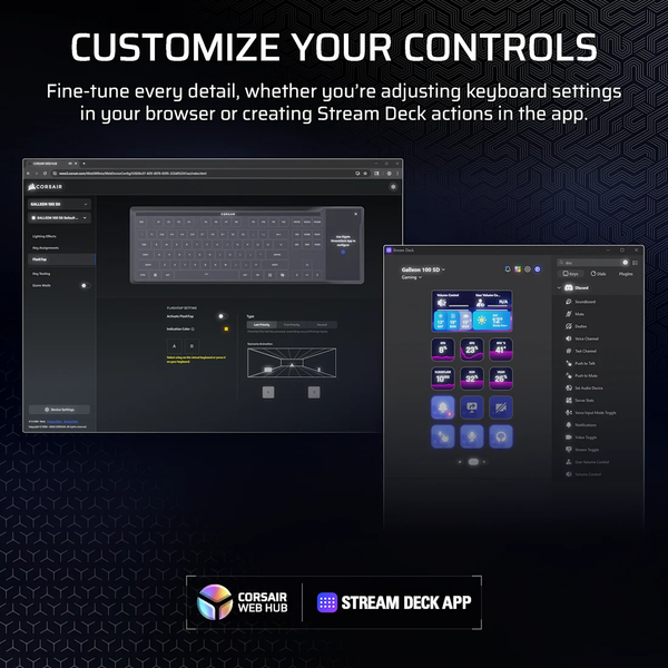 Bàn phím Corsair GALLEON 100 SD Stream Deck-Integrated Mechanical Keyboard CH-912A31I-NA