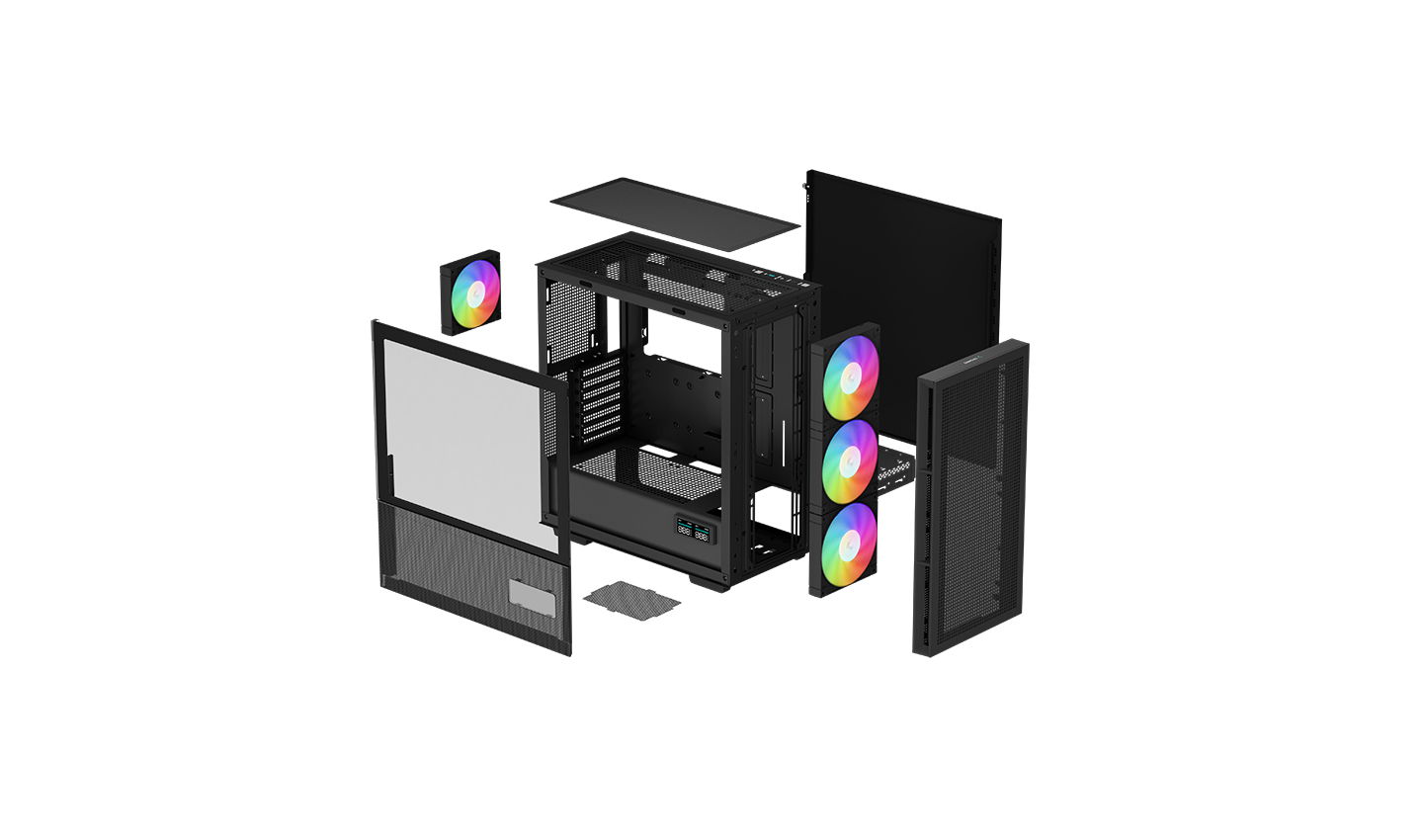 Case Deepcool CH560 DIGITAL Mid-tower ATX ARGB - Black - 4F