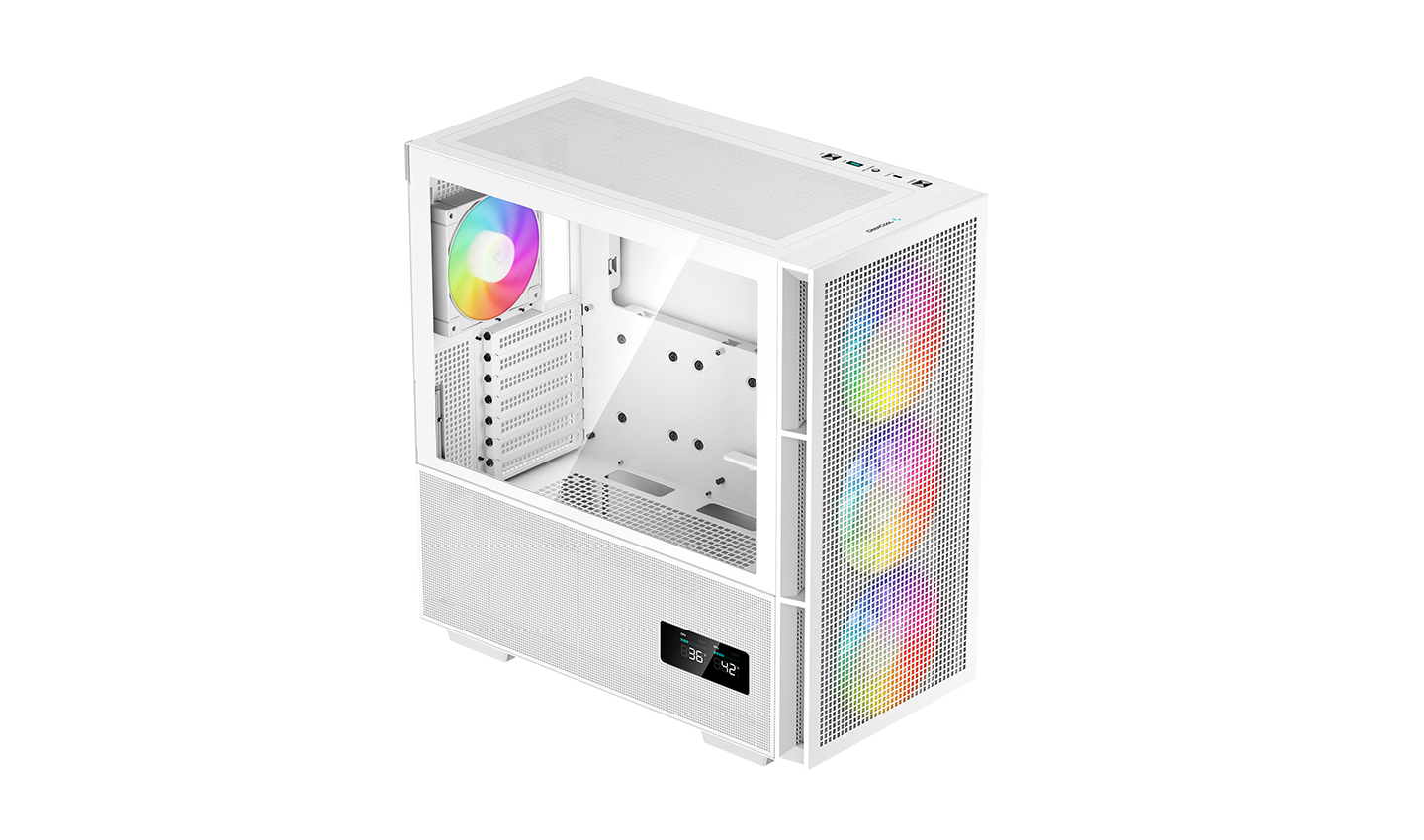 Case Deepcool CH560 DIGITAL WH Mid-tower ATX ARGB - White - 4F
