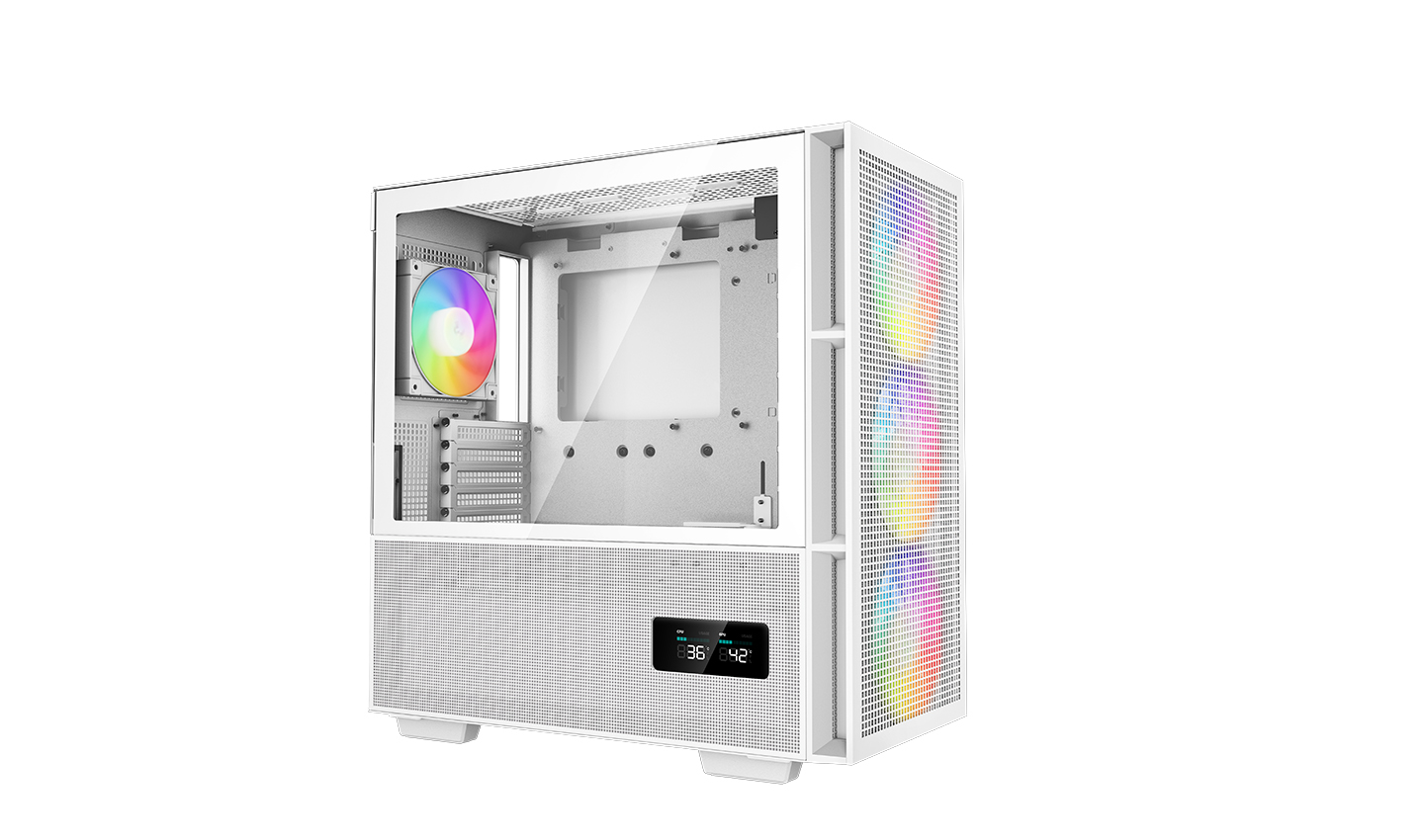 Case Deepcool CH560 DIGITAL WH Mid-tower ATX ARGB - White - 4F
