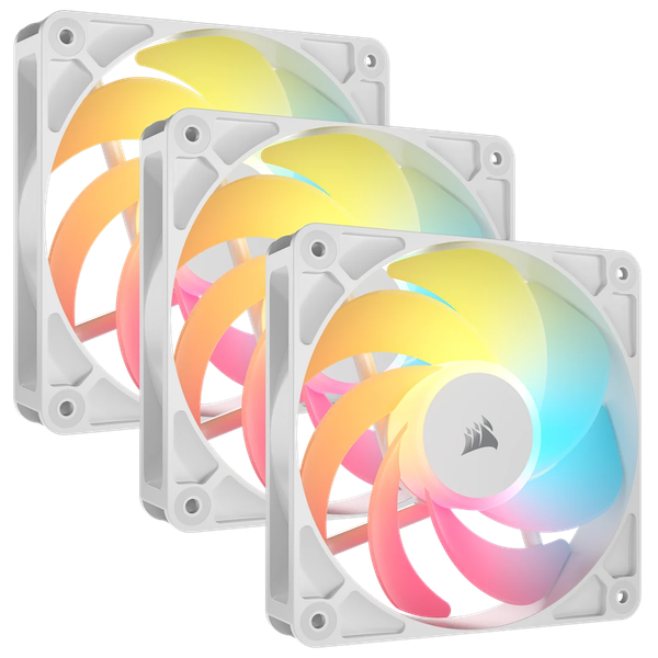 Bộ 3 quạt máy tính Corsair RS120-R ARGB White CO-9050197-WW