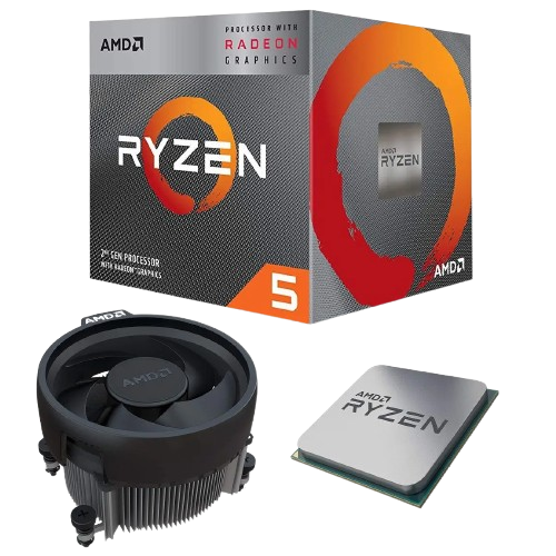 CPU AMD Ryzen 5 3400G / 3.7GHz Boost 4.2GHz / 4 Core 8 Thread / 6MB / AM4