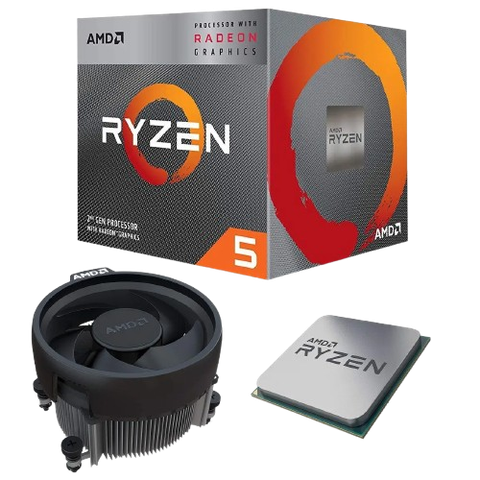 CPU AMD Ryzen 5 3400G / 3.7GHz Boost 4.2GHz / 4 Core 8 Thread / 6MB / AM4
