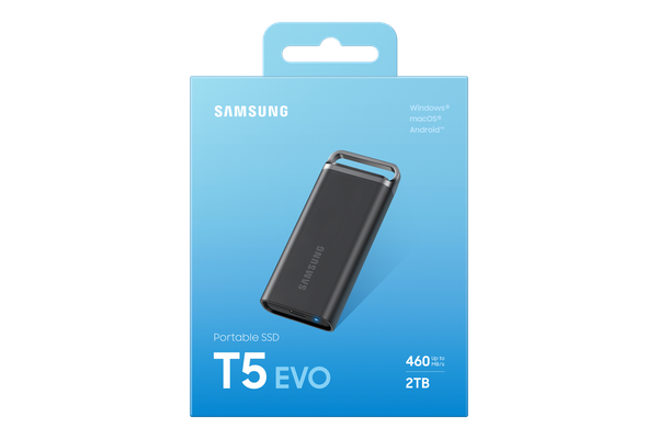 Ổ cứng di động SSD SamSung T5 EVO USB 3.2 Gen 1 (5 Gbps) Up to 460 MB/s