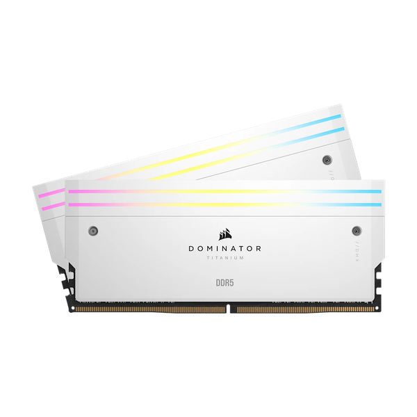 Ram PC Corsair DDR5 6000MT/s 96GB 2x48GB XMP 3.0 DOMINATOR TITANIUM White for AMD CMP96GX5M2B6000Z30W