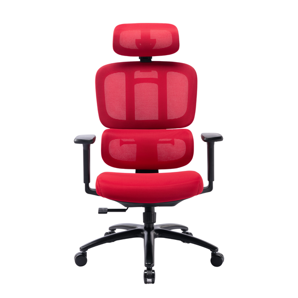 Ghế công thái học ergonomic WARRIOR Hero series WEC509 Black - Black Gray - Black Red