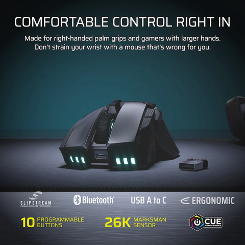 Chuột không dây Corsair IRONCLAW WL SE-BLK-RGB CH-9317110-WW