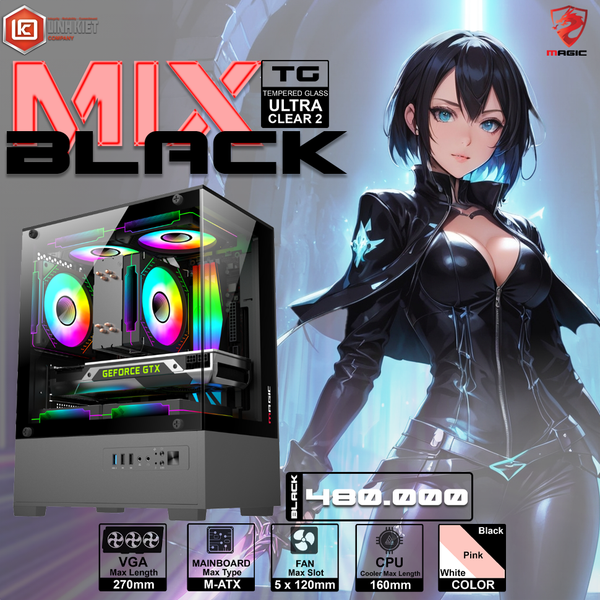 Case Magic Mix Ultra Black (MATX)