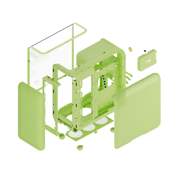 Case HYTE X50 Tempered Glass E-ATX (Matcha Milk)