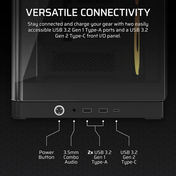 Vỏ máy tính Corsair FRAME 4500X LX-R RGB iCUE LINK Panoramic