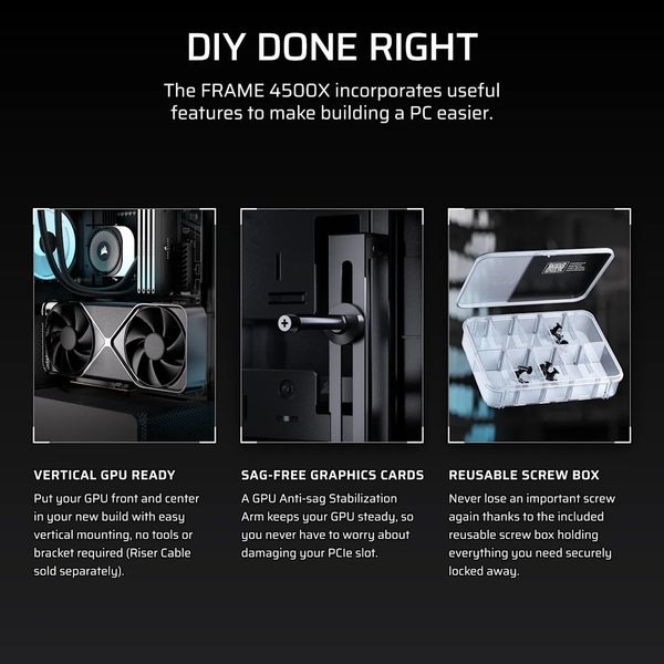 Vỏ máy tính Corsair FRAME 4500X LX-R RGB iCUE LINK Panoramic